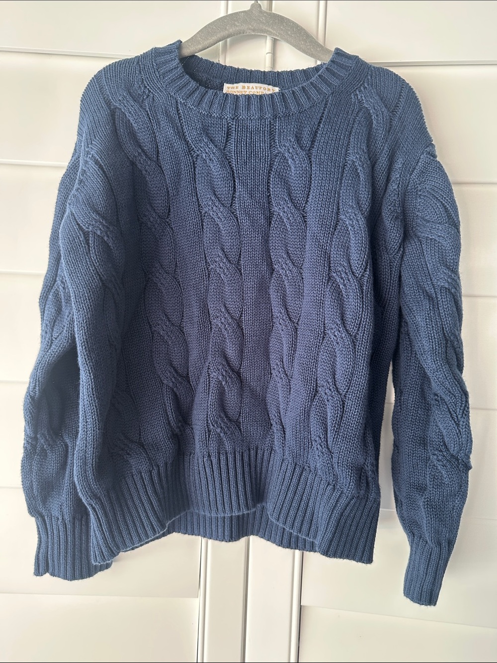 TBBC NWOT navy cable knit sweater size 6
